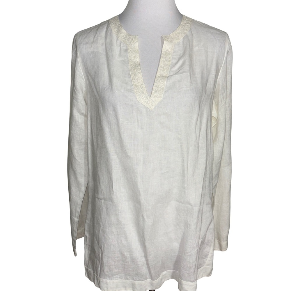 Ralph Lauren Linen Cream Tunic Women's